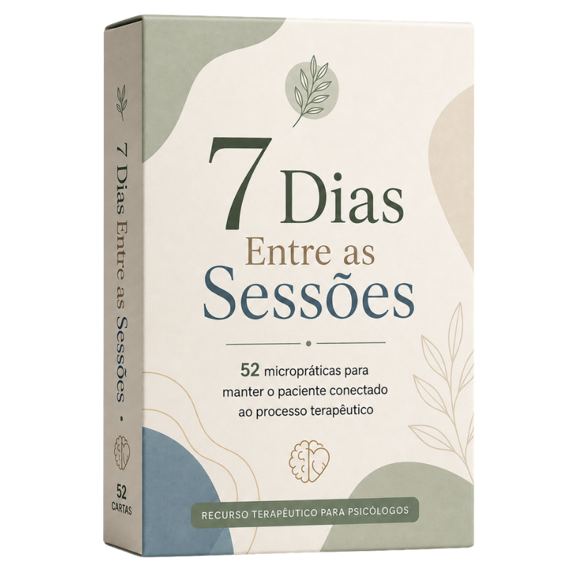 Baralho 7 Dias Entre as Sessões com 52 cartas de micropráticas terapêuticas